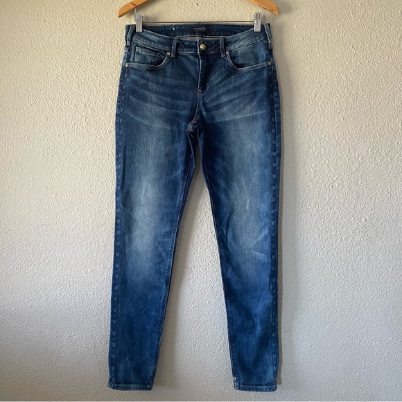 Scotch & Soda La Bohemienne Mid Rise Skinny Jeans Women’s 31/32 Blue Arrows - Picture 1 of 16
